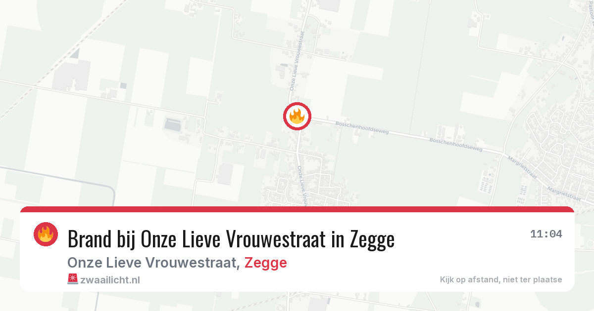 Brand bij Onze Lieve Vrouwestraat in Zegge — 25 feb 2026