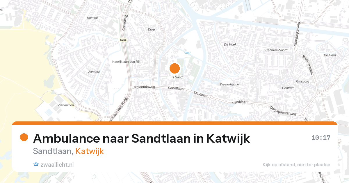 Ambulance naar Sandtlaan in Katwijk — 11 apr 2026