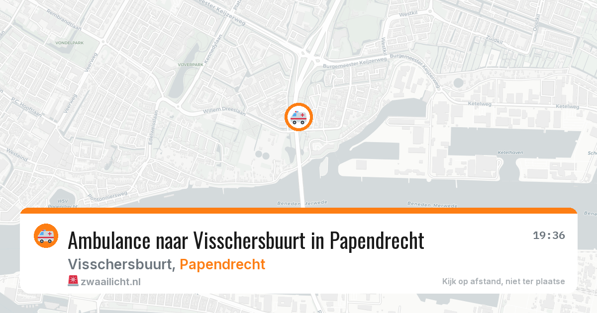 Ambulance naar Visschersbuurt in Papendrecht — 13 jul 2026