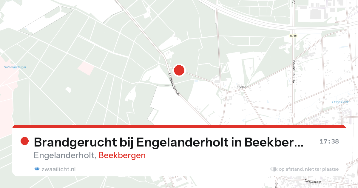 Brandgerucht bij Engelanderholt in Beekbergen — 28 aug 2026