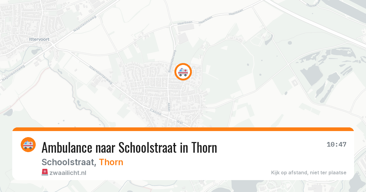 Ambulance naar Schoolstraat in Thorn — 24 jul 2026