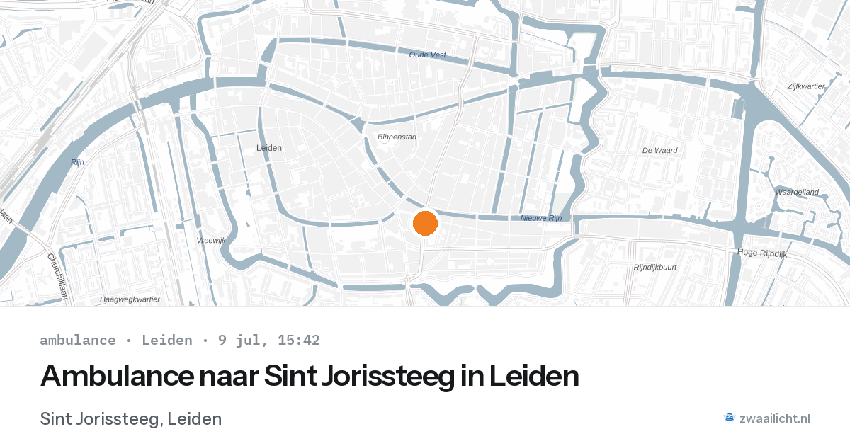 Ambulance naar Sint Jorissteeg in Leiden — 5 feb 2026