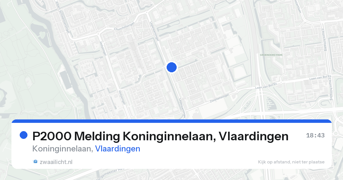 P2000 Melding Koninginnelaan, Vlaardingen — 20 aug 2026