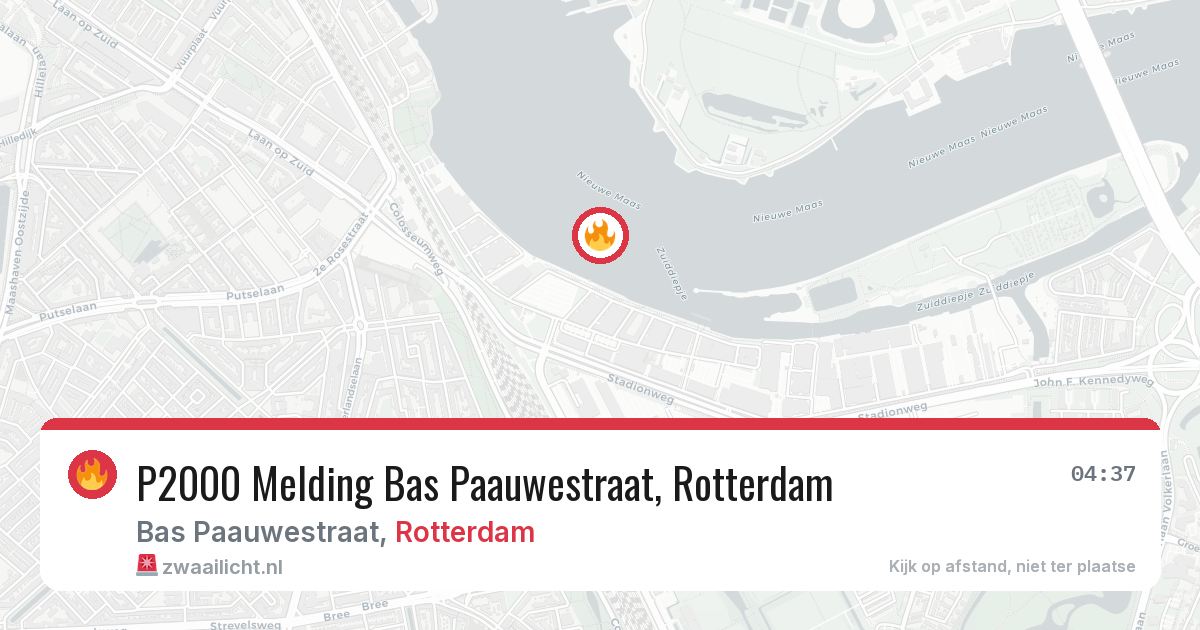 P2000 Melding Bas Paauwestraat, Rotterdam — 27 jun 2026