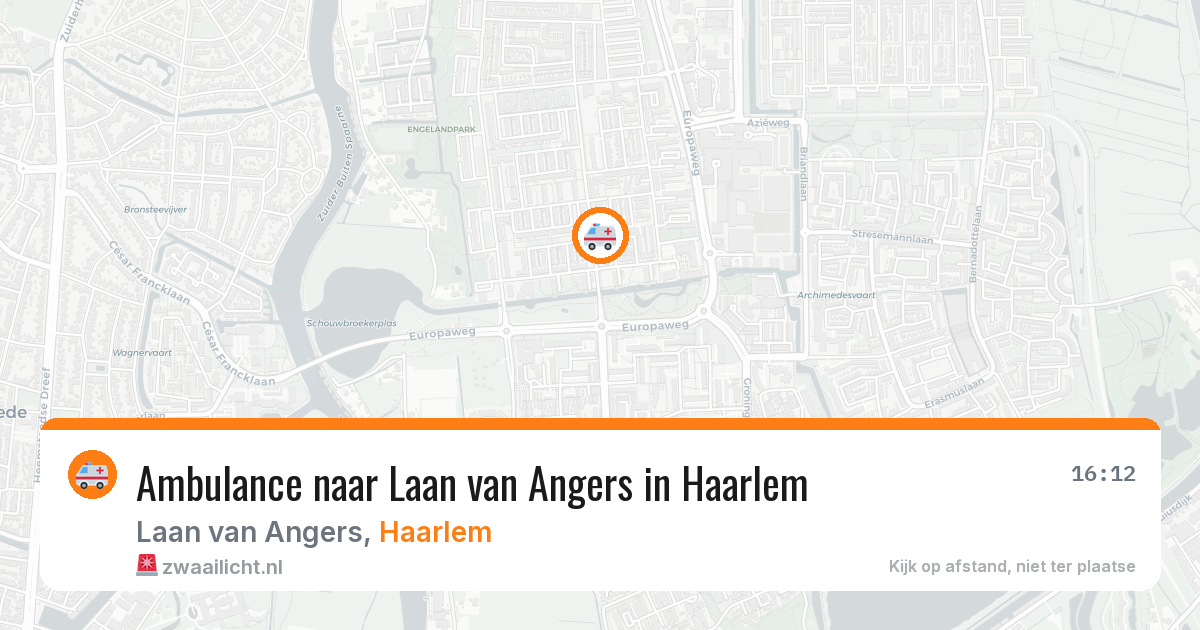 Ambulance naar Laan van Angers in Haarlem — 29 jun 2026
