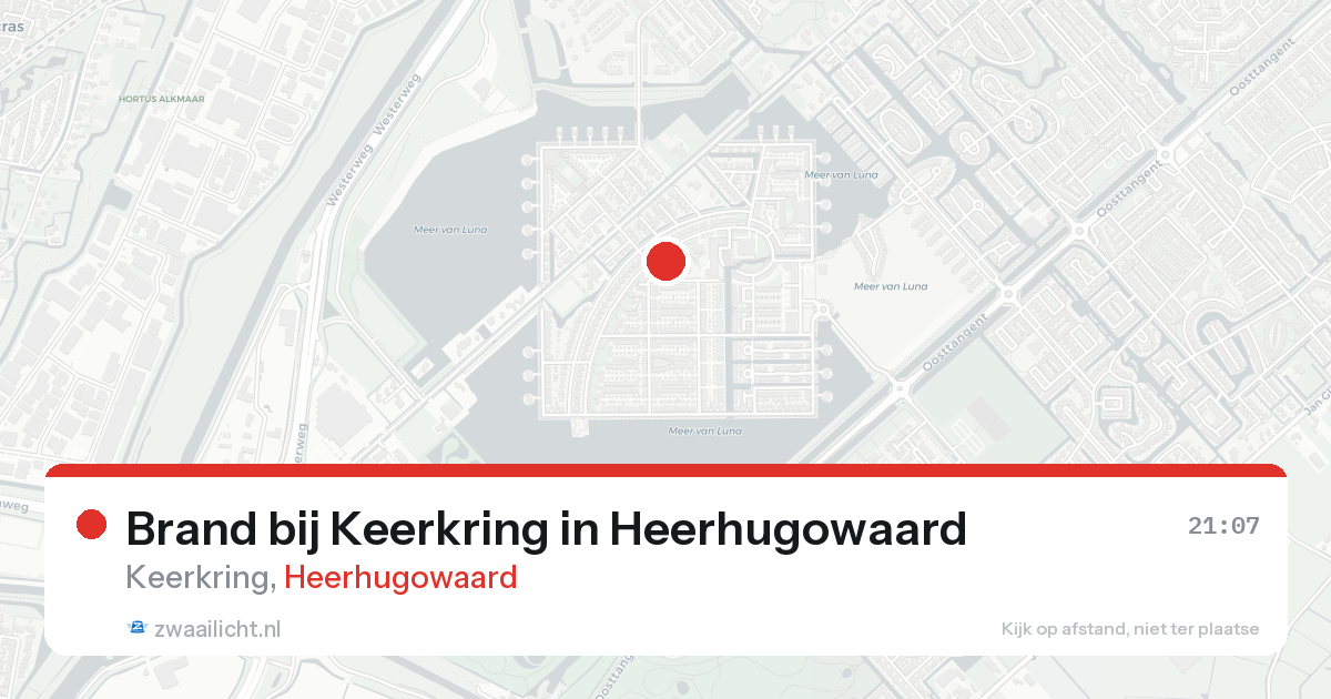 Brand bij Keerkring in Heerhugowaard — 20 aug 2026