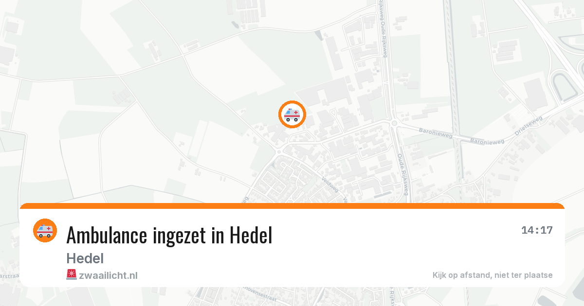 Ambulance ingezet in Hedel — 11 aug 2026