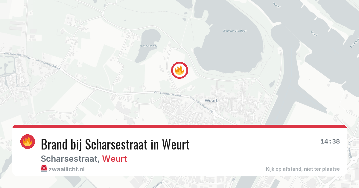 Brand bij Scharsestraat in Weurt — 9 jul 2026