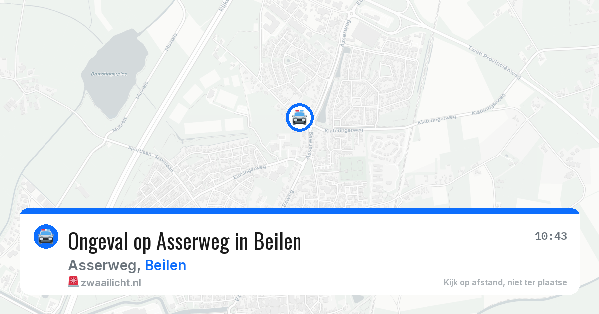 Ongeval op Asserweg in Beilen — 10 jul 2026