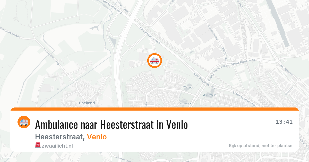 Ambulance naar Heesterstraat in Venlo — 6 jul 2026
