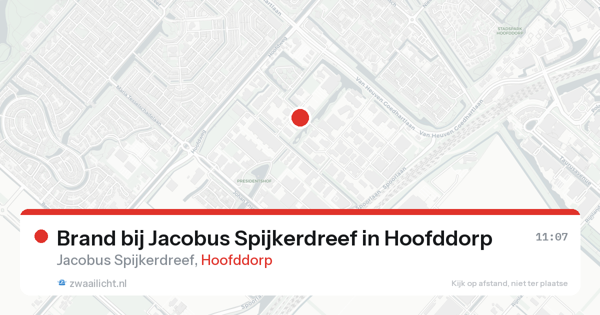 Brand bij Jacobus Spijkerdreef in Hoofddorp — 2 jun 2026