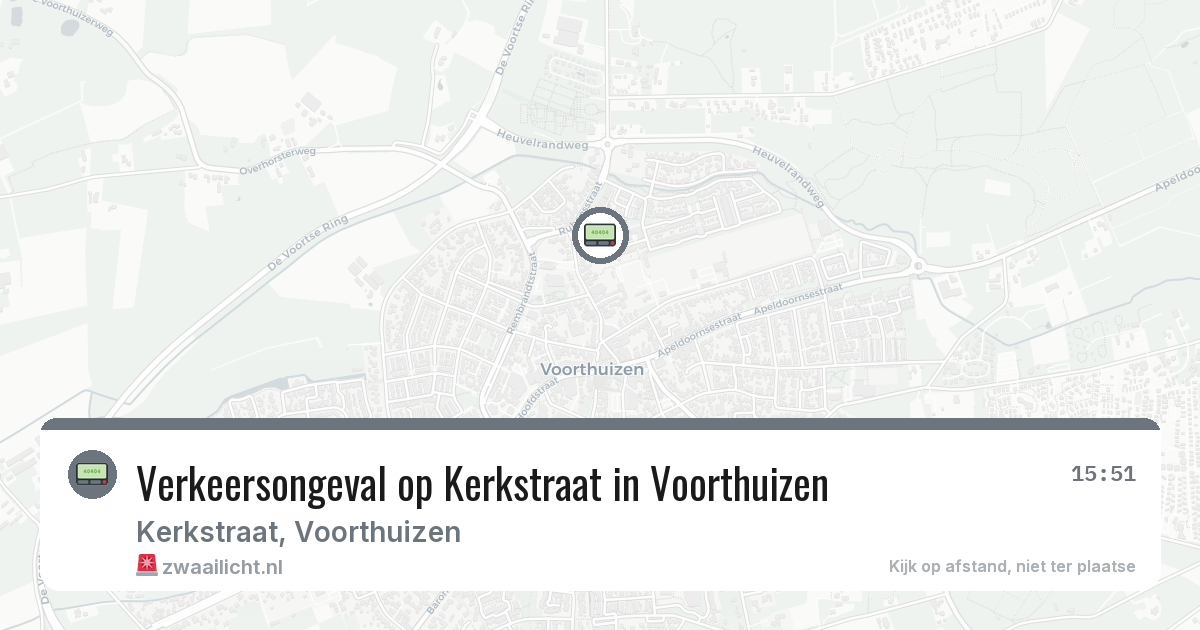 Verkeersongeval op Kerkstraat in Voorthuizen — 26 mrt 2026