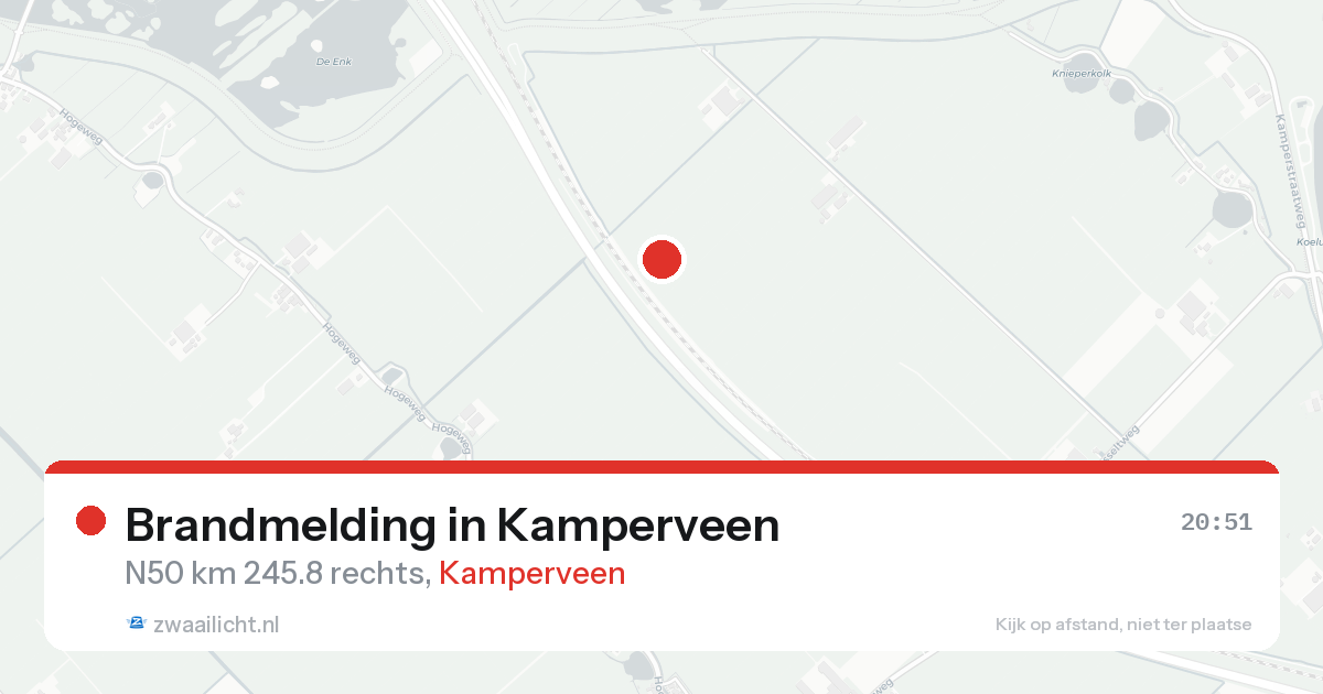 Brandmelding in Kamperveen — 23 aug 2026