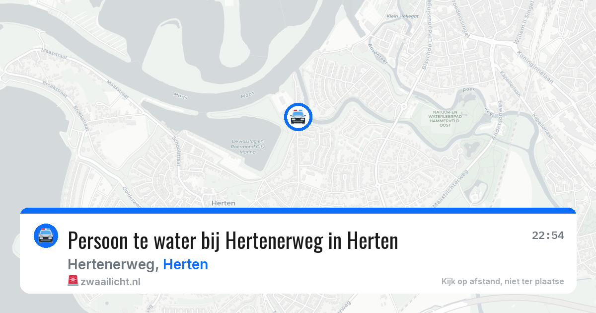 Persoon te water bij Hertenerweg in Herten — 9 mrt 2026