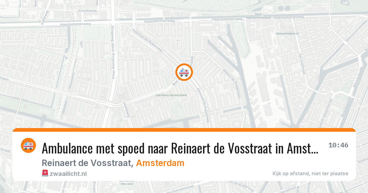 Ambulance met spoed naar Reinaert de Vosstraat in Amsterdam — 27 apr 2026