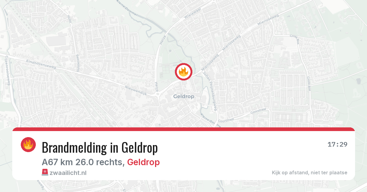 Brandmelding in Geldrop — 29 jun 2026