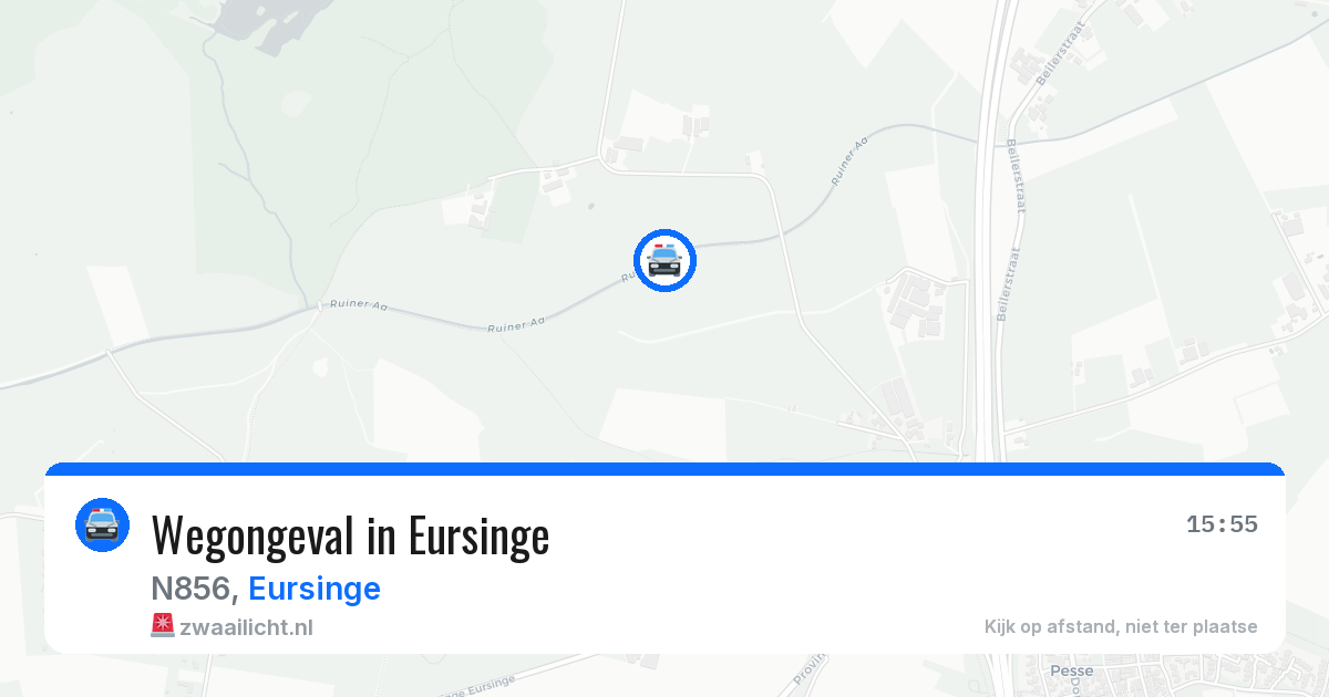 Wegongeval in Eursinge — 25 jul 2026