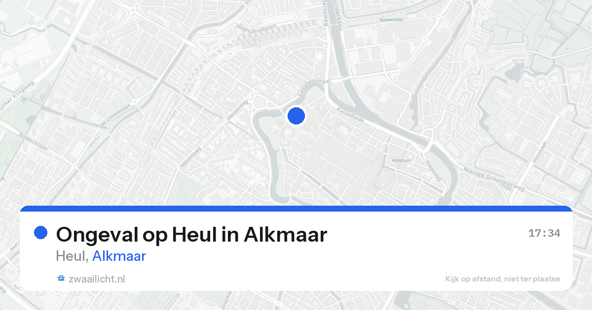 Ongeval op Heul in Alkmaar — 16 aug 2026