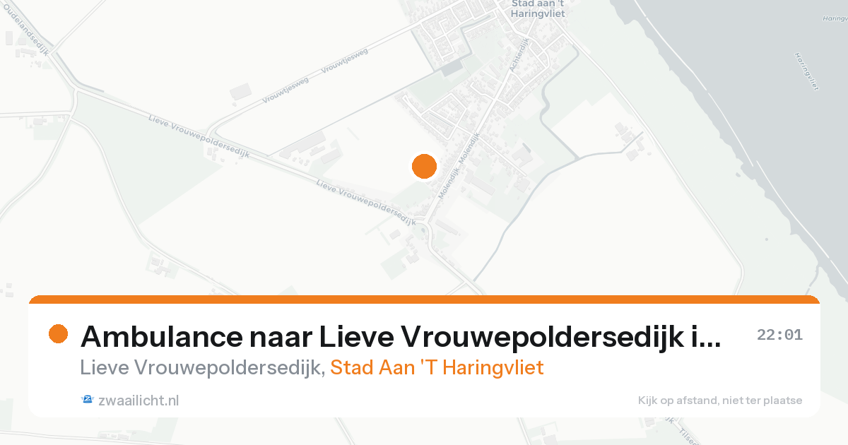 Ambulance naar Lieve Vrouwepoldersedijk in Stad Aan 'T Haringvliet — 12 jun 2026