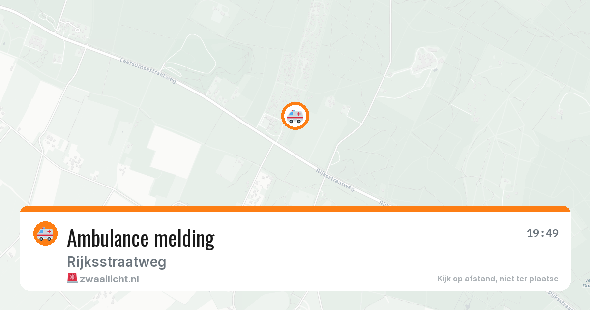 Ambulance melding — 15 jun 2026