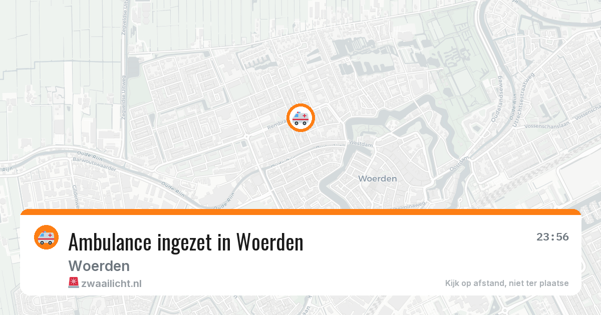 Ambulance ingezet in Woerden — 3 jun 2026