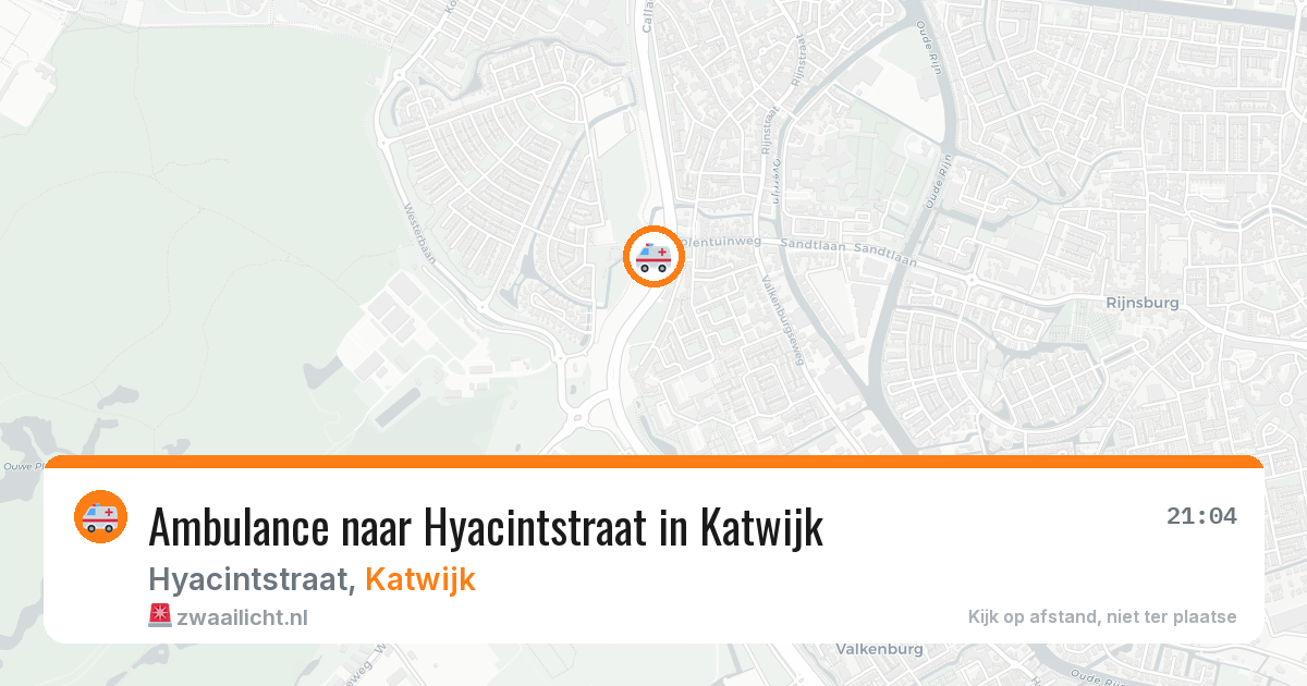 Ambulance naar Hyacintstraat in Katwijk — 9 mei 2026