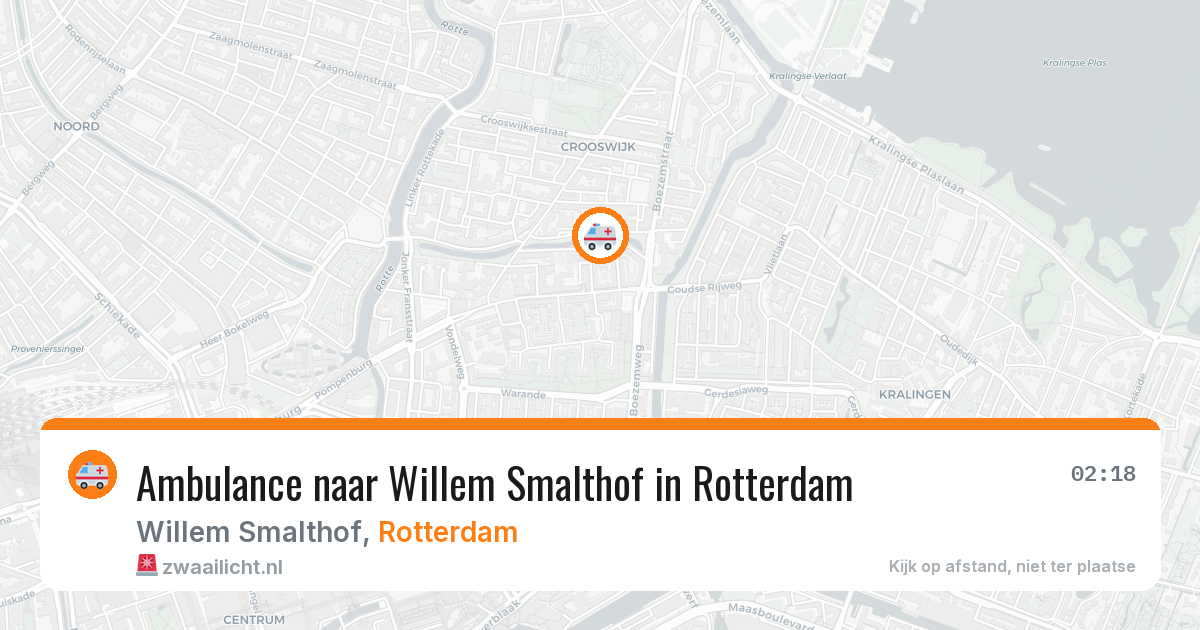 Ambulance naar Willem Smalthof in Rotterdam — 18 feb 2026