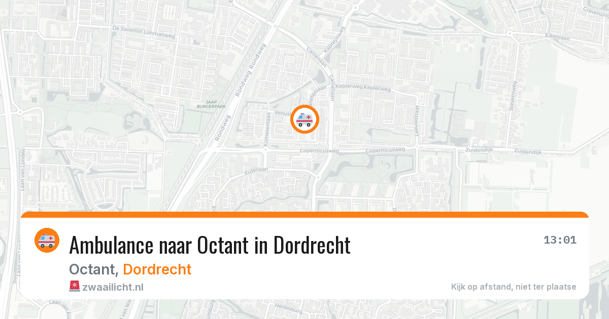 Ambulance naar Octant in Dordrecht — 18 mrt 2026