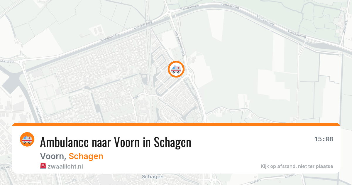 Ambulance naar Voorn in Schagen — 22 apr 2026