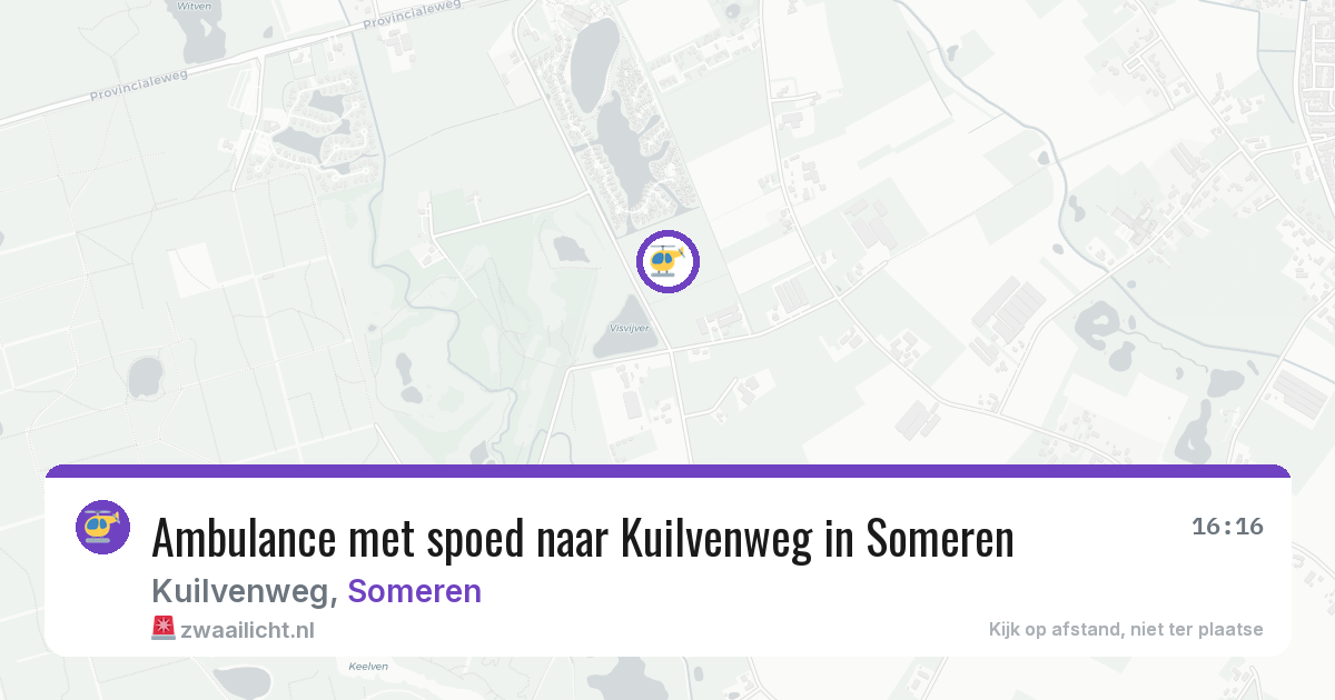 Ambulance met spoed naar Kuilvenweg in Someren — 2 aug 2026