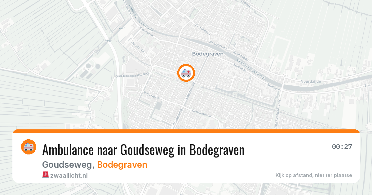 Ambulance naar Goudseweg in Bodegraven — 10 apr 2026