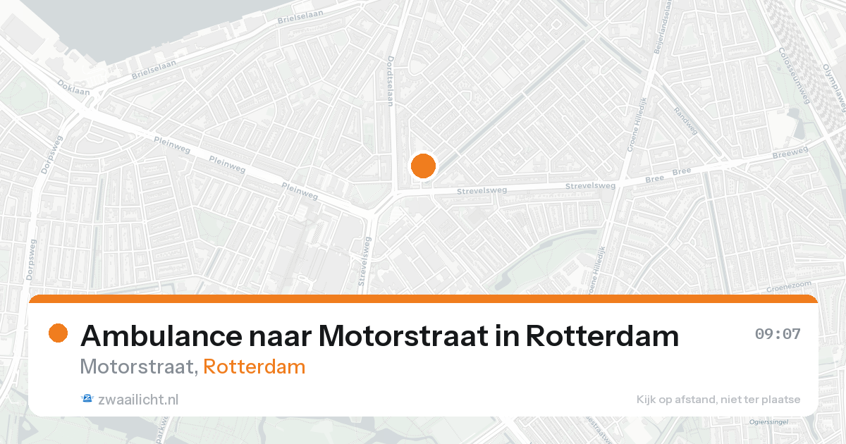Ambulance naar Motorstraat in Rotterdam — 28 mei 2026