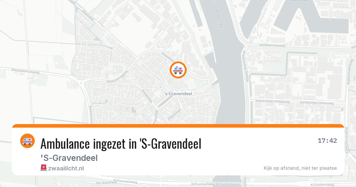 Ambulance ingezet in 'S-Gravendeel — 3 jul 2026