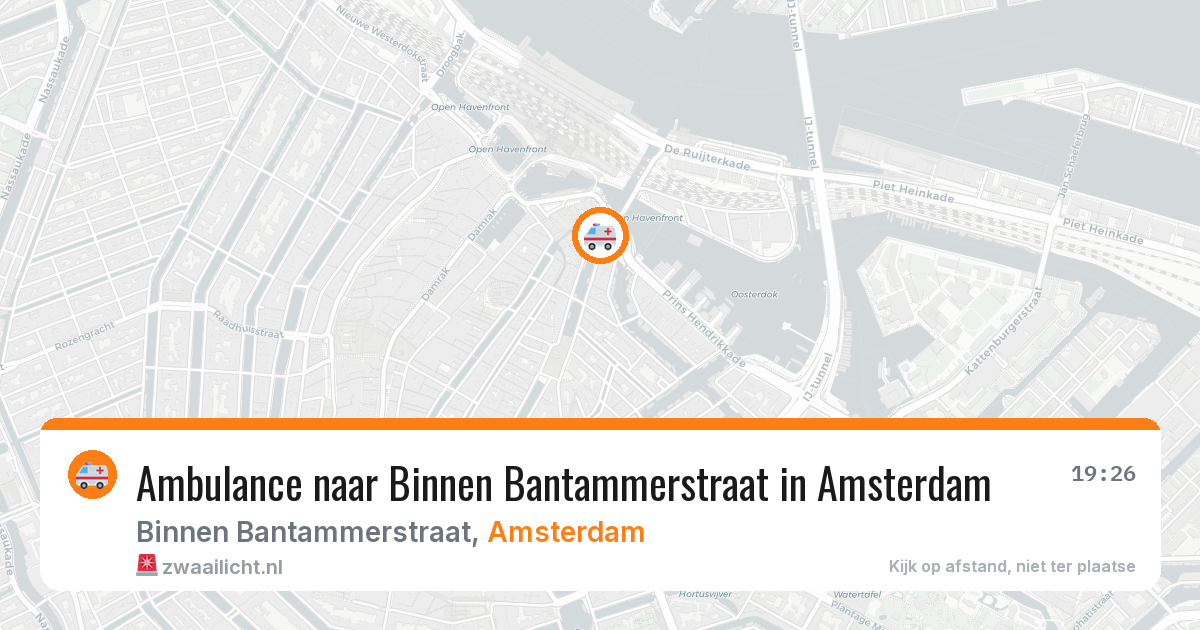Ambulance naar Binnen Bantammerstraat in Amsterdam — 31 jul 2026