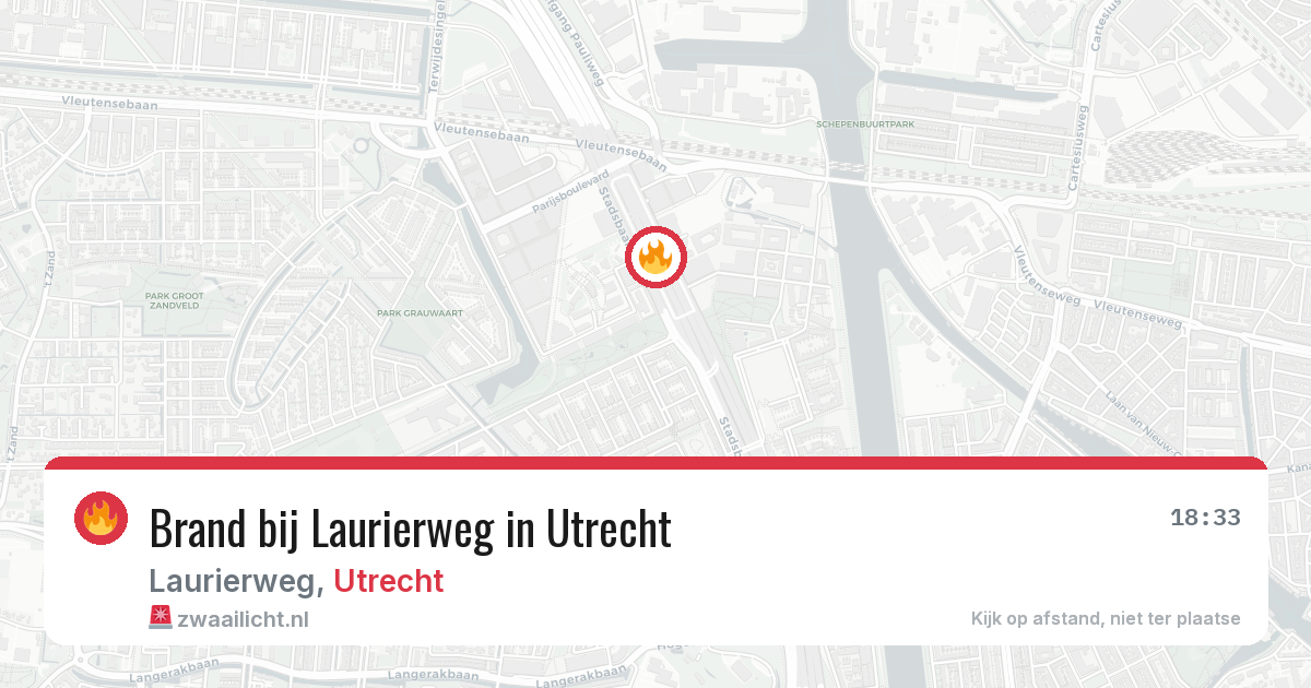 Brand bij Laurierweg in Utrecht — 10 apr 2026