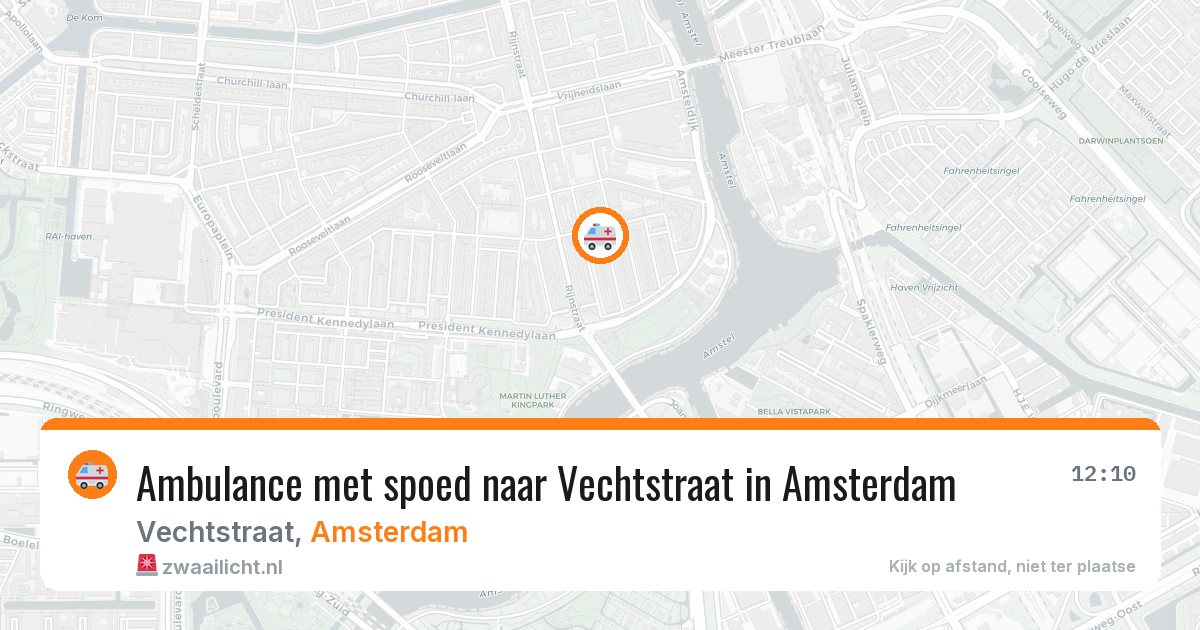 Ambulance met spoed naar Vechtstraat in Amsterdam — 29 jun 2026
