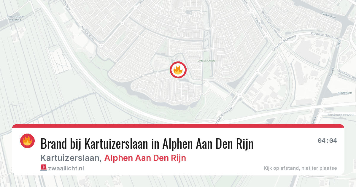 Brand bij Kartuizerslaan in Alphen Aan Den Rijn — 27 mei 2026