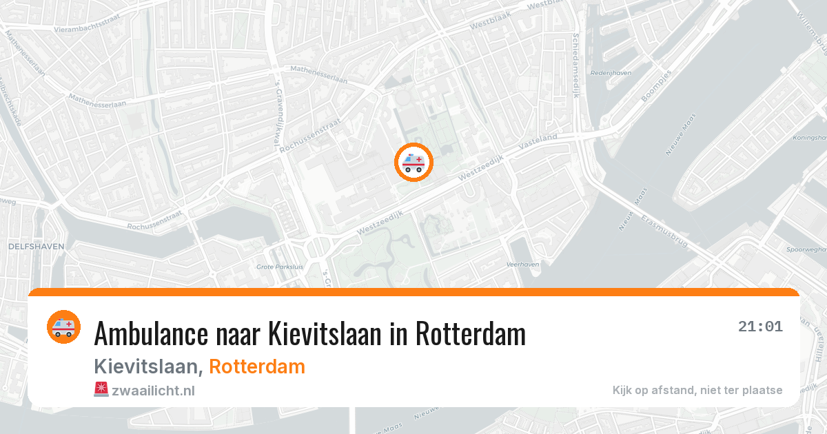 Ambulance naar Kievitslaan in Rotterdam — 11 jul 2026
