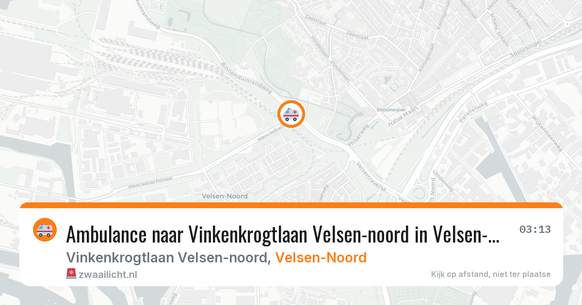 Ambulance naar Vinkenkrogtlaan Velsen-noord in Velsen-Noord — 31 mei 2026