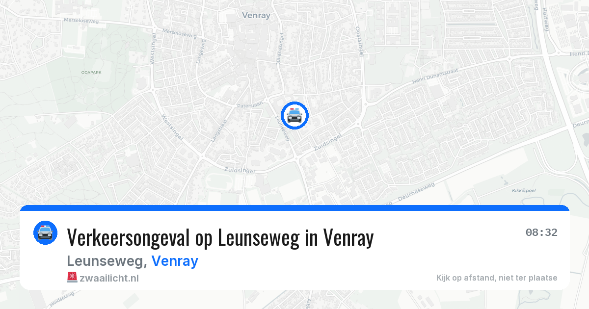 Verkeersongeval op Leunseweg in Venray — 18 mei 2026