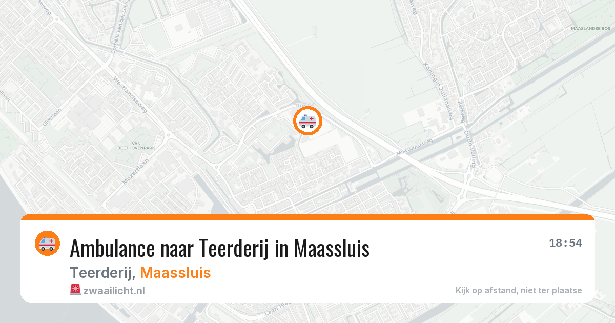 Ambulance naar Teerderij in Maassluis — 27 jun 2026