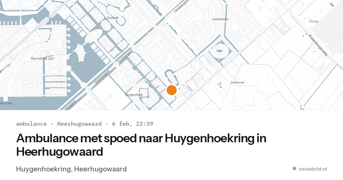 Ambulance met spoed naar Huygenhoekring in Heerhugowaard — 6 feb 2026