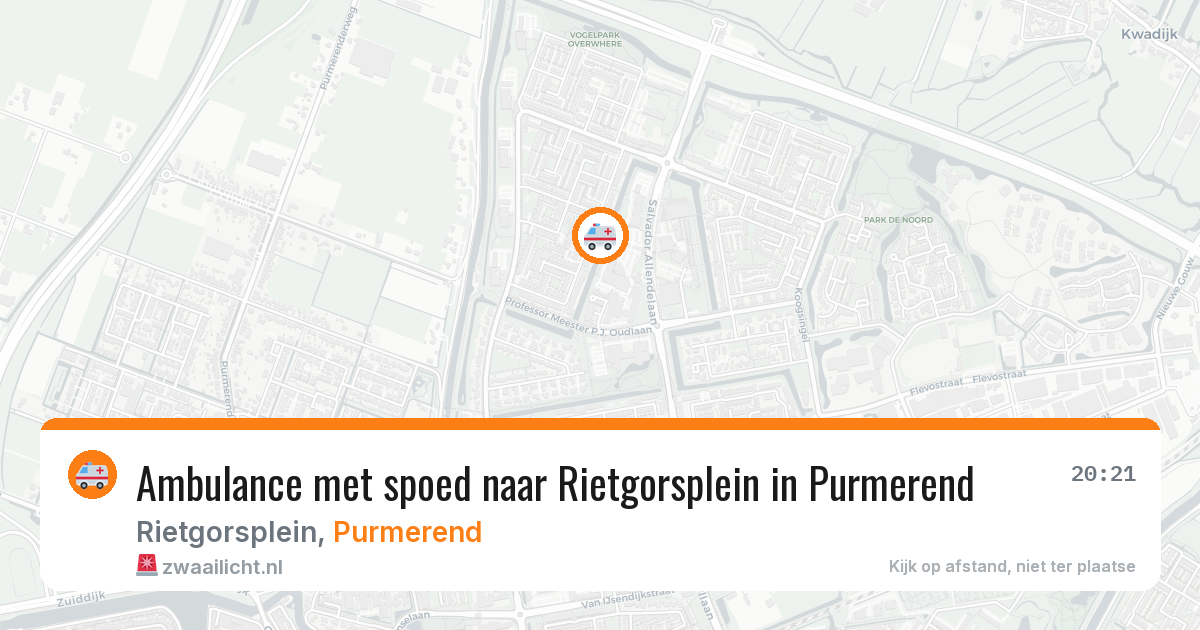 Ambulance met spoed naar Rietgorsplein in Purmerend — 24 jan 2026