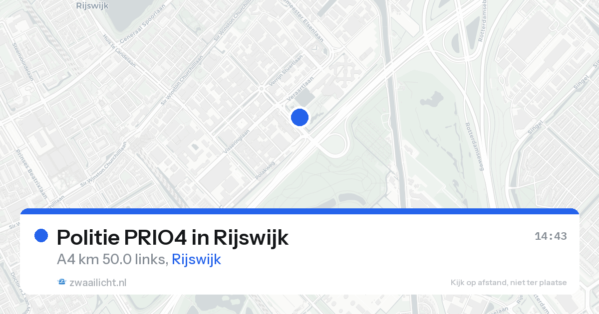 Politie PRIO4 in Rijswijk — 24 aug 2026 | 🚨 Zwaailicht.nl
