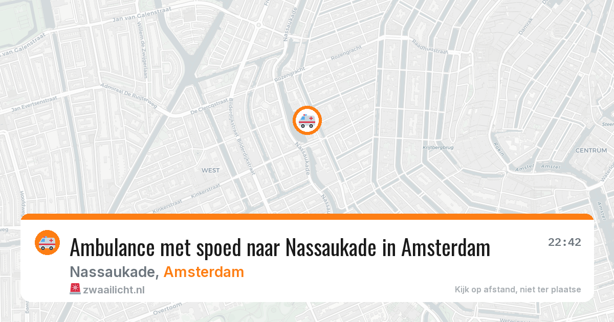 Ambulance met spoed naar Nassaukade in Amsterdam — 7 apr 2026