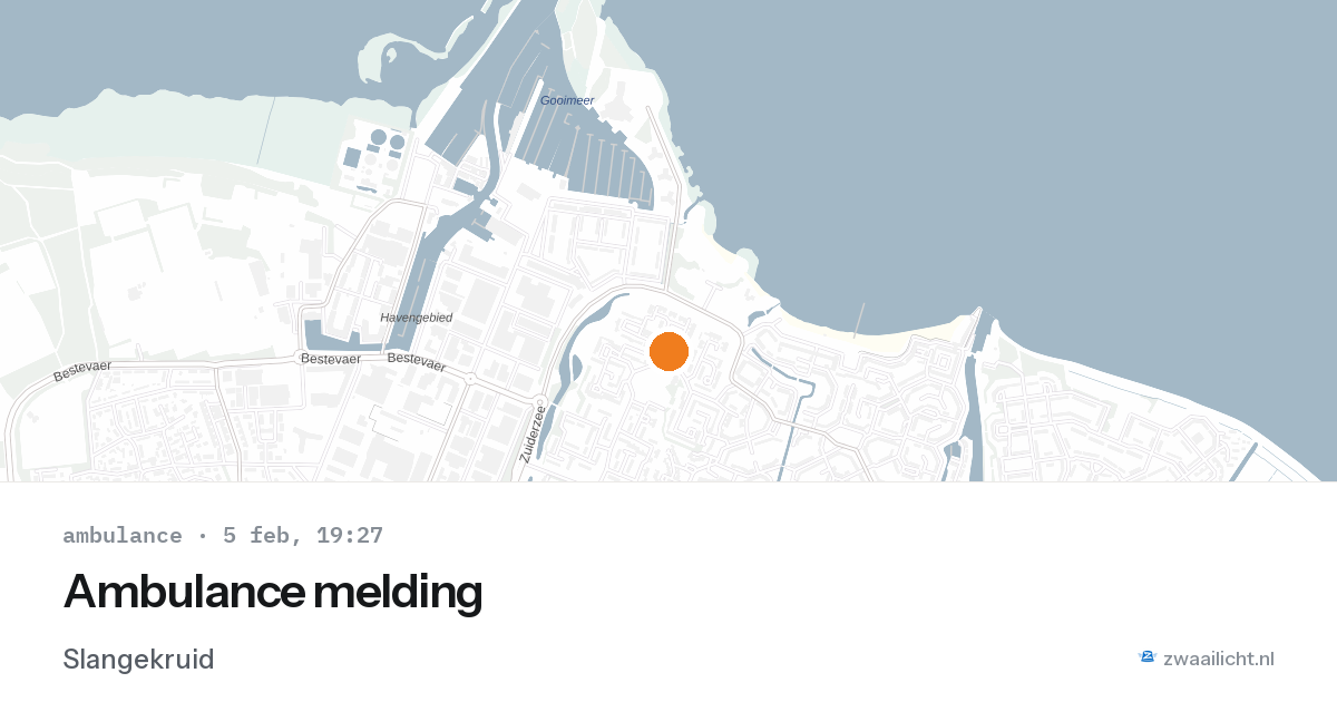 Ambulance melding — 5 feb 2026