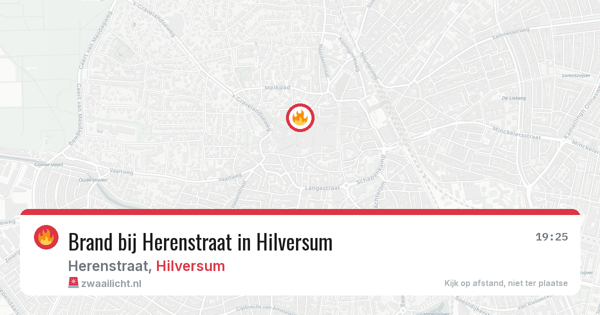 Brand bij Herenstraat in Hilversum — 1 aug 2026