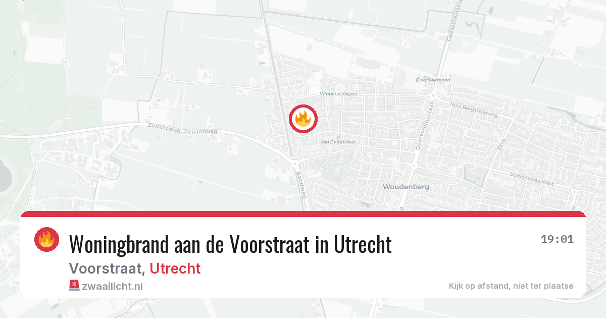 Woningbrand aan de Voorstraat in Utrecht — 11 mrt 2026