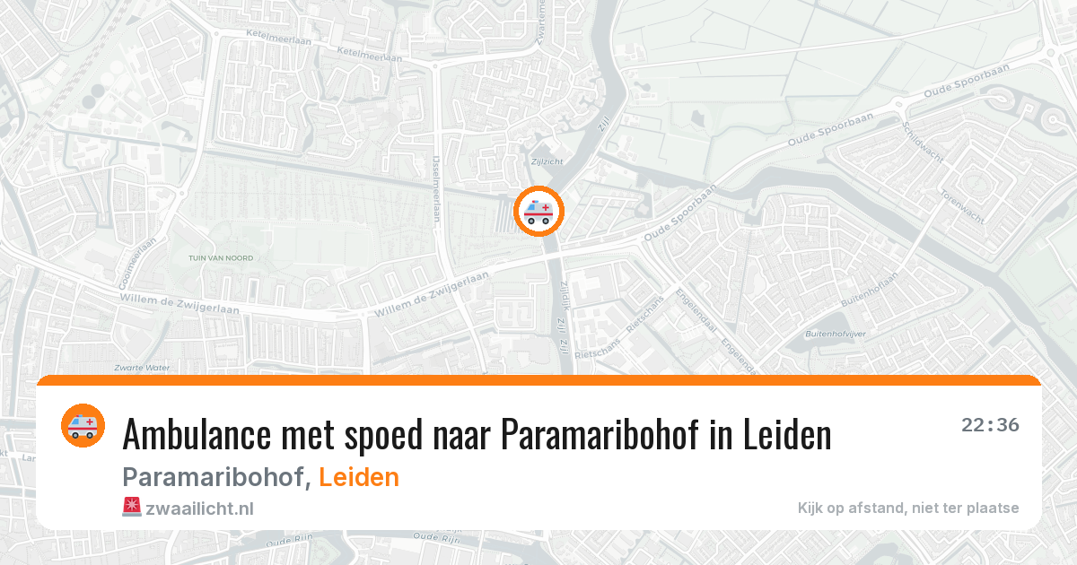 Ambulance met spoed naar Paramaribohof in Leiden — 17 mei 2026