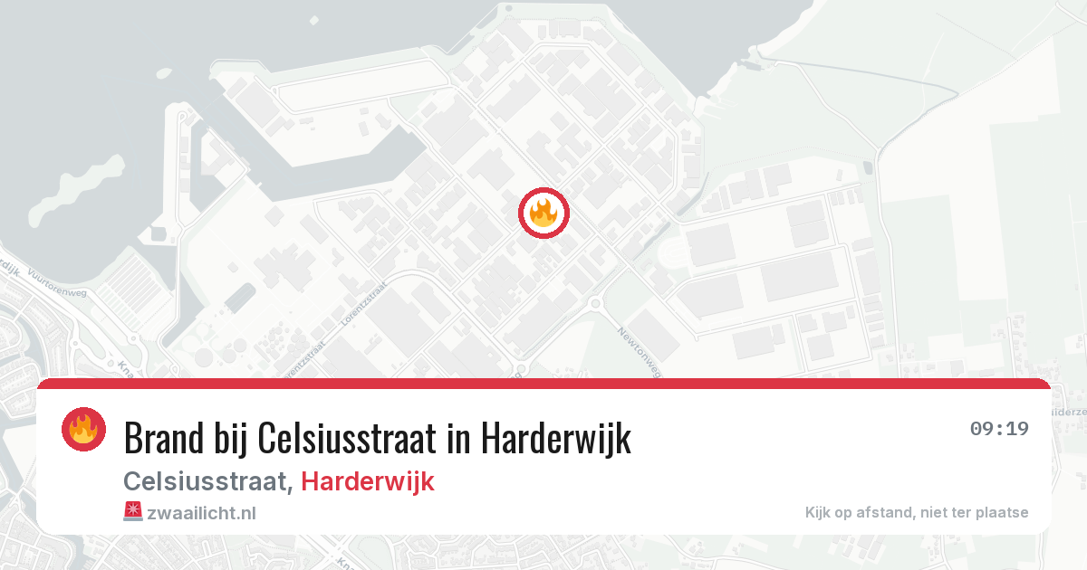 Brand bij Celsiusstraat in Harderwijk — 23 mrt 2026